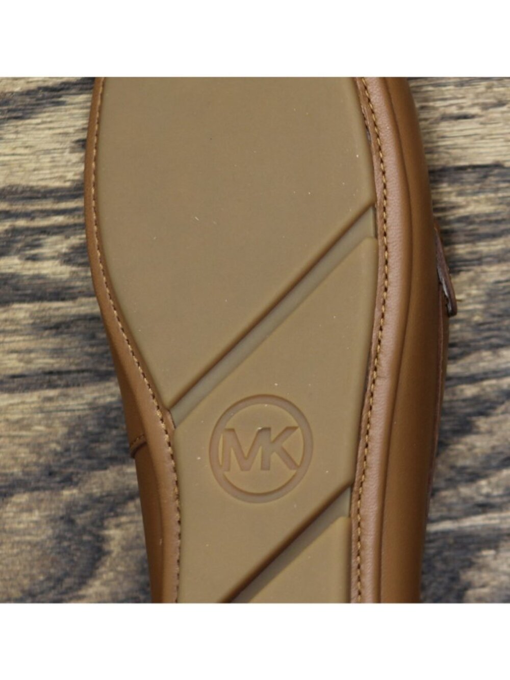 NWT Michael Michael Kors Juliette Leather Moccasins Loafers Luggage Brown 6.5M - Picture 15 of 16